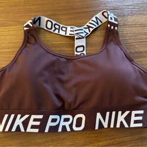 Nike Pro Women's Dark Brown Sports Bra